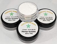 Chronic Remedy's Hemp Isolate | 99.9% Pure Crystalline | 1 Gram = 1000MG | Very Strong | Full Body Stress and Anxiety Relief | Organic Hemp | Made in The USA