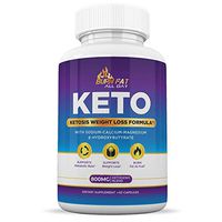 Keto Pills for Weight Loss - Burn Fat Fast & Lose Unwanted Pounds - Weight Loss Supplements for Women & Men - Appetite Suppressant - Ketogenic Formula with BHB - 60 Capsules