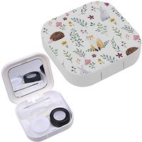 Portable Contact Lens Case Box Travel Kit Mirror + Bottle + Tweezers Container Holder [ Watercolor Children Childrens ]