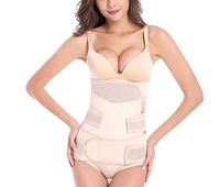 Ewanda store 3 in 1 Postpartum Support Recovery Belly Wrap Girdle Support Band Belt Body Shaper,X-Large