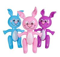 Rhode Island Novelty 24 Inch Bunny Inflate Blow Up Decorations Set of 3