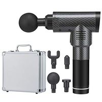 OKmel Personal Percussion Massage Gun Cordless Handheld Electric Body Massager for Muscle Tension Relief 5 Speeds 4 Massage Heads