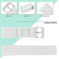 Lyperkin Watchband for Fitbit Versa Lite, Soft Silicone Openwork Breathable Sport Strap Replacement Watch Bands Compatible with Fitbit Versa Lite