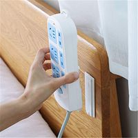Sagton 2PCS Seamless Storage Magic Plug Holder Wall Attached Wall Hanging Paste Type