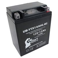 UB-YTX14AHL-BS Battery Replacement for 1995 Yamaha CS340 Ovation Deluxe/LE 340 CC Snowmobile - Factory Activated, Maintenance Free, Motorcycle Battery - 12V, 12AH, UpStart Battery Brand