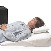 Wedge Pillow for Acid Reflux (32"x24"x7") with Allergen Cover - Folding Pillow - Fitted Allergen Cover - Zippered Poly-Cotton Folding Cover - Quality Carry Case. Dr. Mike Roizen's Top Reflux Solution