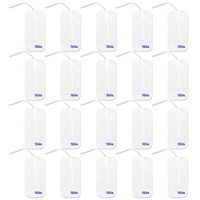 TENS Electrodes, Value Wired Replacement Pads for TENS Units, 20 TENS Unit Electrodes (2in x 4in, 20 Pack) Discount TENS Brand