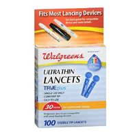 Walgreens Super Thin 30 Gauge Sterile Tip Lancets, 100 ea