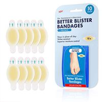 Dr. Frederick's Original Better Blister Bandages - 10 ct Toe Pack - Waterproof Hydrocolloid Bandages for Foot, Toe Blister Prevention & Recovery - Blister Pads