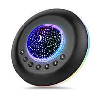 White Noise Sound Machine with Night Light/Starry Ambient Light | 20 Non-Looping HiFi Natural Sound/Lullaby | Noise Cancelling | Office Privacy, Travel | for Adults & Baby.
