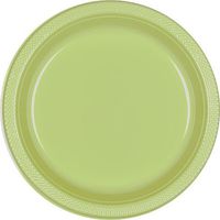 Bulk Round Plastic Plates | 50ct (10.25 inch, Leaf Green)
