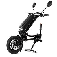 Life HS Electric Wheelchair Front Drive Head, Aluminum Alloy Frame Wheelchair Trailer Head Accessories Wheelchair Traction Scooter (36V 10AH)