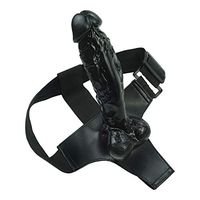 Personal Massager PCV Wearable Penie Strapon Strapless Detachable Pleasure Toys - Strap-on for Couple Sold only by"Mrs Ma" (Color : Black)