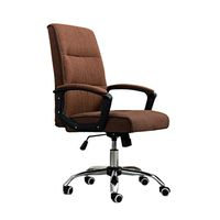 ZLFLD Office Chair Student Dormitory Table Wool Comfort Soft Chair Office Computer System seat Back Gaming Computer System seat Back Office Chair (Color : Brown)