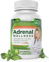 Dr. Danielle Adrenal Wellness, Organic Ashwagandha Root Powder, Stress Support, Anti-Anxiety & Thyroid & Mood Support, Siberian Rhodiola, Ashwagandha Supplement for Stress Relief, 120 Veggie caps