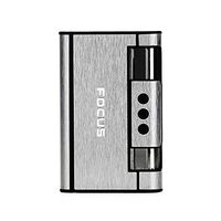 LouisaStore Cigarette Case Dispenser with Butane Jet Torch Lighter (Holds 8)