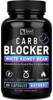 White Kidney Bean Carb Blocker + Forskolin Extract (700mg | 80 Capsules) Keto Carb Blocker w. Forskolin Max Strength & Pure White Kidney Bean Extract for Keto Cheat Carb Intercept + Sugar Blocker