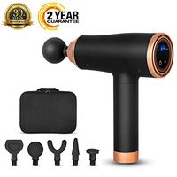 YEEGO Massage Gun, Professional Muscle Massager Cordless Handheld Deep Tissue Percussion Massager Tension Relief Quiet Massage Gun with Portable Bag, 2 Years Warranty