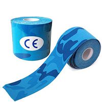 Kinesiology Recovery Tapes Intramuscular Patch Elastic Sports Bandage 2 Inches X 5 Yards 2 Count (Blue Fancy Color)