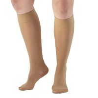 Ames Walker AW Style 280 Signature Sheers 20 30 Closed Toe Knee Highs Beige XL