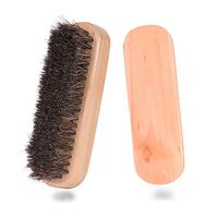 memorytime Portable Multifunctional Wood Horse Hair Mane Bristle Leather Shoes Brush Cleaning Tool Wood