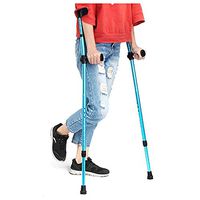 LFFME Crutches Medical Adults, Adjustable Crutches Aluminum Crutches Adult Pair of Crutches Adjustable, Support Forearm Cane, question Marche, Mobility Assistance