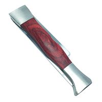 FULUSHOU 3 in 1 Stainless Steel and Rosewood Tobacco Pipe Smoke Knife Scraper Nozzle Cleaner Tamper