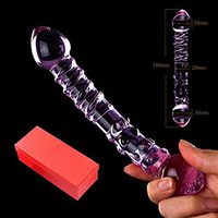 Mini Small Smooth Double-Ended Sided Medical Grade Crystal Glass Sticks for Men Women Back and All Over Body Deep Tissue Muscle Therapy QGBD34
