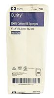 CURITY O.B. Sponge 4" x 4" 2-Ply Pack: 100