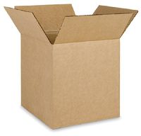 EcoBox 10 x 10 x 10 275 Inches Heavy Duty Corrugated Box - 25 Boxes (E-603-25)