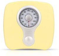KHFFH Electronic Scale- Bathroom Scale Health Mechanical Scales, Precision, ABS Thick Plastic Slip Analog Scales for The Gym, Home, Hotel,Colour:Orange (Color : Yellow)