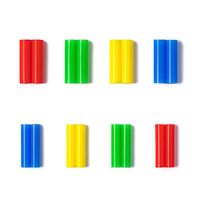 Silicone Tips Cover for 0.24" & 0.31" Stainless Steel Metal Drinking Straws (16 pcs) BPA Free FDA Approved Reusable, To Protect Teeth and Lips (Blue, Green, Yellow, Red)