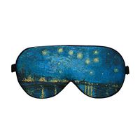 Alaska Bear Natural Silk Sleep Mask, Blindfold, Super Smooth Eye Mask (Night Scene)