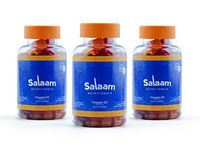 Salaam Nutritionals Halal Vitamin D3 Gummy Vitamins – Muscle, Bone, Immune Support – Vegetarian, Kosher, Gluten, Dairy, Nut, Gelatin Free, Non GMO, 2,000 IU (3pack. 270 Total Count)
