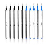 Refills Fit Rollerball Pen,Roller pen, Black Ink,Blue Ink 0.5mm, Set of 10 PCS