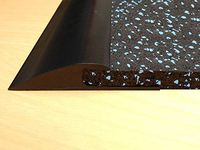 American Floor Mats Rubber Flooring Beveled Edge Ramps (6 Linear Feet, Low Profile)