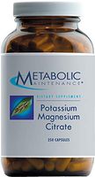Metabolic Maintenance Potassium Magnesium Citrate - Magnesium + Potassium Citrate to Support Cardiovascular + Muscle Health (250 Capsules)