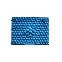 KIMME Reflexology Foot Massage Pad Blood Circulation Acupressure Mat Feet Health Care Massaging Plate (Blue)