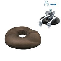 IRISH Donut Cushion, Anatomically-Shaped Female Relief Cushion from Lemon Hero for Hemorrhoids, Prostate Cushion, Pregnancy Cushion. Ultra Premium Comfort Foam Hemorrhoid Pillow (Man, Brown)