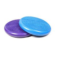 Lana Inflatable Massage Cushion, Yoga mat Balance pad Fitness Cushion Water Filling Cushion Thickening Explosion-Proof Yoga Ball Pump (Color : Purple)