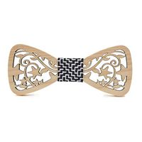 KERVINJESSIE Carved Wooden Bow Tie Wedding Male (Color : 3)