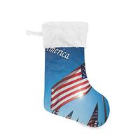 Personalized Christmas Stocking Independence Day Party Santa Xmas Tree Decor Socks Gift Kids Fireplace/Restaurant/Hotel/Club/bar