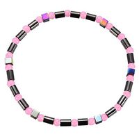 DLNCTD 12 Types Weight Loss Magnet Anklet Colorful Stone Magnetic Therapy Bracelet Weight Loss Product Slimming Health Care Jewelry,01