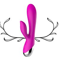 Cordless Wand Massager 10 Powerful Speeds 10 Modes, Handheld Personal Body Back Neck Shoulder Massager Rechargeable Waterproof (Rose Red)