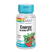 Solaray Energy Blend SP-15 | Herbal Blend w/Cell Salt Nutrients | Healthy Energy, Focus & Stamina Support | Non-GMO, Vegan | 50 Serv | 100 VegCaps
