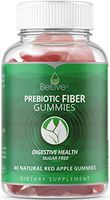 Fiber Gummies Sugar-Free Prebiotic Supplement for Kids & Adults - Digestive Health | Improves Bowel Movement with Inulin & Chicory Root | 100% Natural and Vegan Friendly - 40 Count