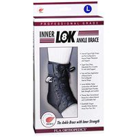 FLA Orthopedics FL40-511LGBLK Swede-O Inner LOK 8 Ankle Brace - Size- Large