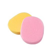 Saim 2 Pcs Makeup Sponge Beauty Sponge Blender Round Shape Body Face Facial Cosmetic Powder Puff Soft Sponge