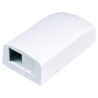 Panduit CBX2WH-AY 2-Port Surface Mounting Box for LD3/LDP3/LD5/LDP5, White