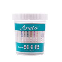 10 Pack Areta 12 Panel Instant Drug Test Cup -Testing Instantly for 12 Different Drugs:BUP,THC,COC,MOP,MET,OXY,AMP,BAR,BZO,MTD,MDMA,PCP- #ACDOA-6125B